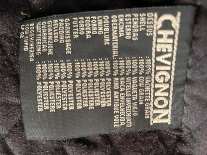 Blouson vintage homme en cuir véritable Chevignon marron années 90 taille L - photo numéro 9