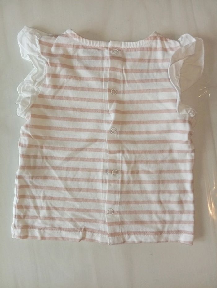 T shirt fille manches a volants - photo numéro 2