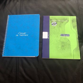 Cahier de texte et cahier de brouillon