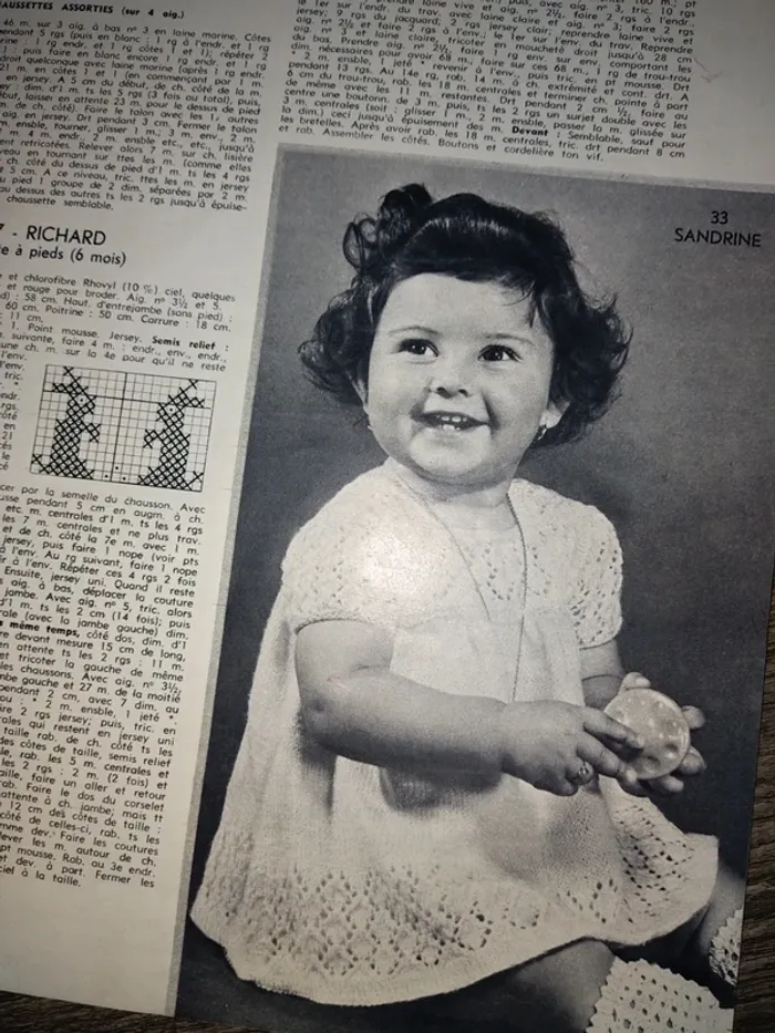 Lot magazine crochet layette vintage bébé baby reborn - photo numéro 5