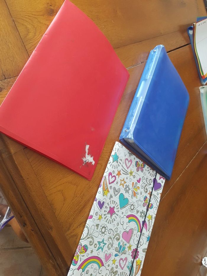 Lot classeur souple +  porte vue + pochette - photo numéro 2
