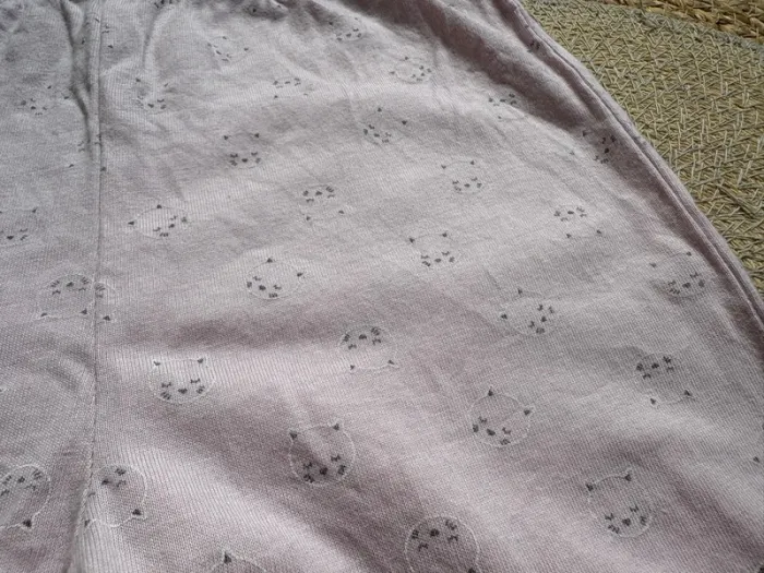 Pyjama 2 pièces blanc rose chat Obaibi 36 mois - photo numéro 8