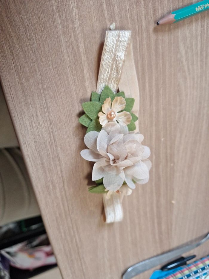 Petit bandeau fleurs bebe - photo numéro 2