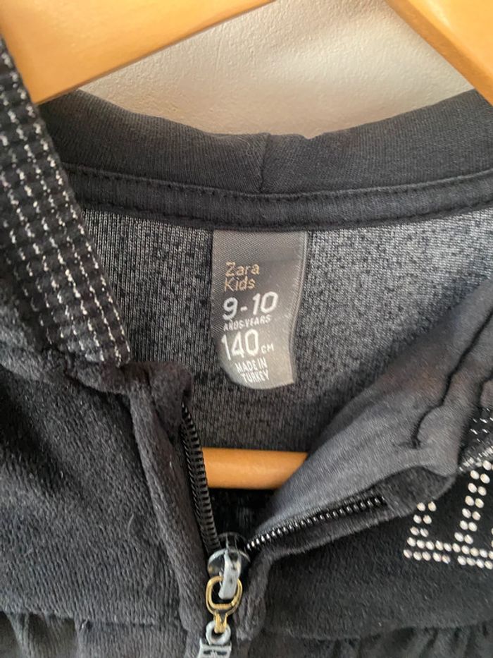 Gilet sweat fille zara 9/10ans - photo numéro 2