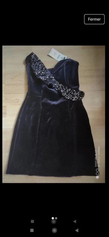 Robe bustier soirée sequin Bershka