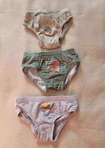 Lot de 3 slip 4 ans