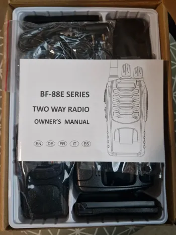 Talkie Walkie Lot 2 Baofeng BF-88E Fréquences Pmr européennes Communication extérieure #W