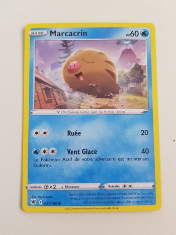 Carte Pokémon Marcacrin astres radieux