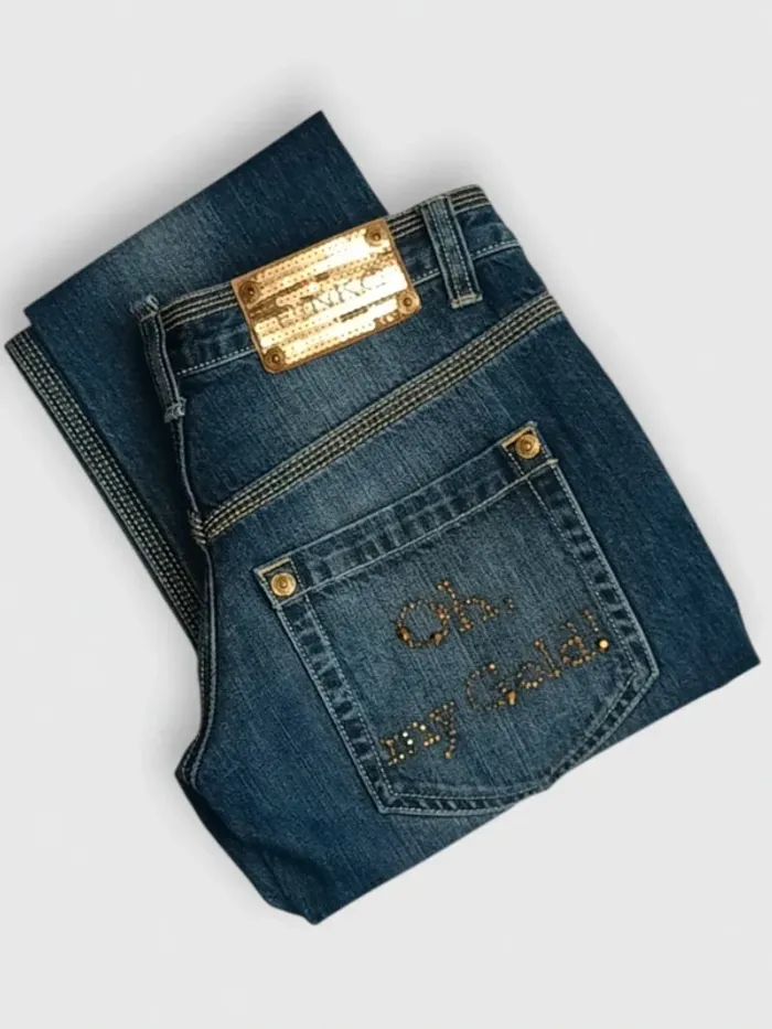 Jean Pinko vintage y2k , coupe straight  ,taille basse , 100 % coton - photo numéro 15