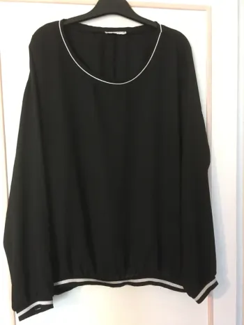 Blouse manches longues noire