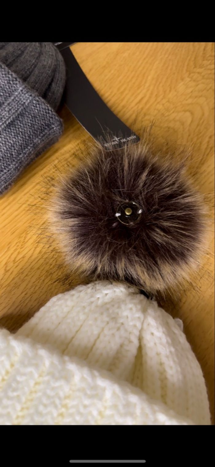 Bonnet M blanc - photo numéro 3