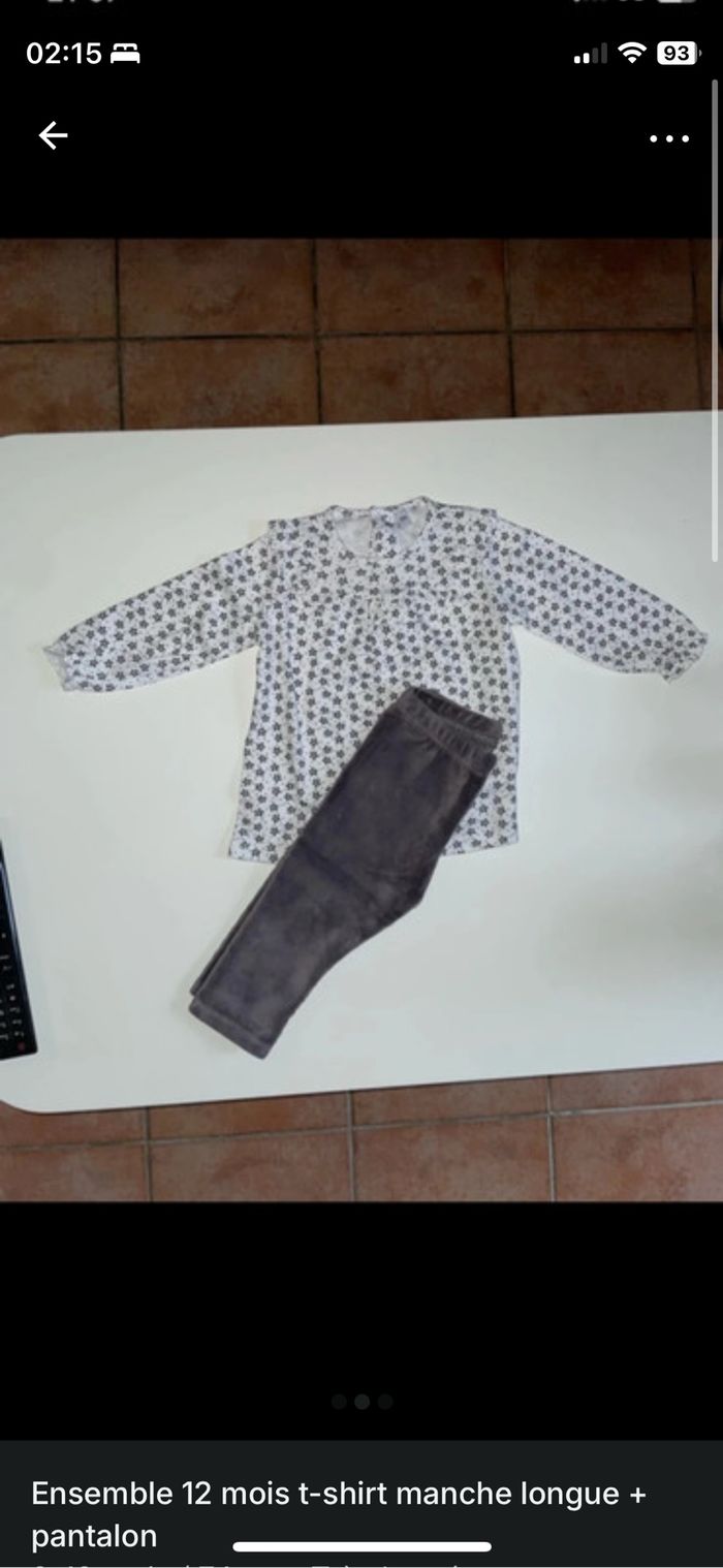Ensemble bébé 12 mois