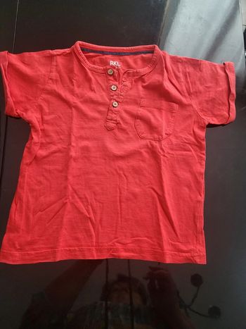 T shirt rouge 5 ans BKL
