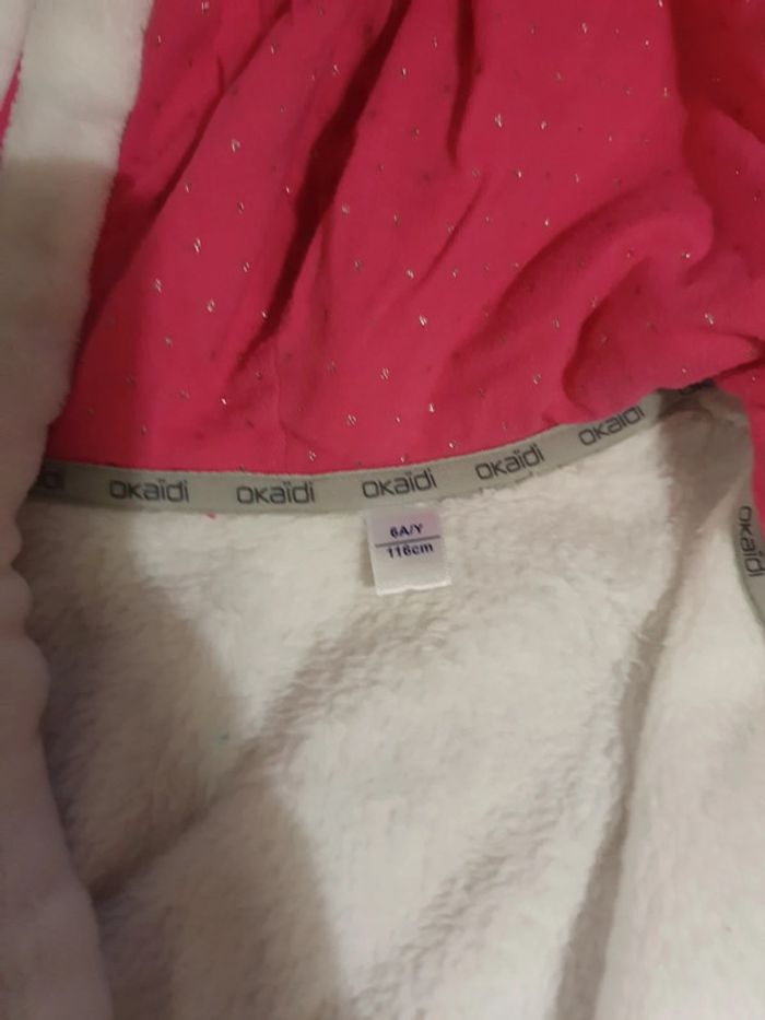 peignoir okaidi 6 ans blanc - photo numéro 3