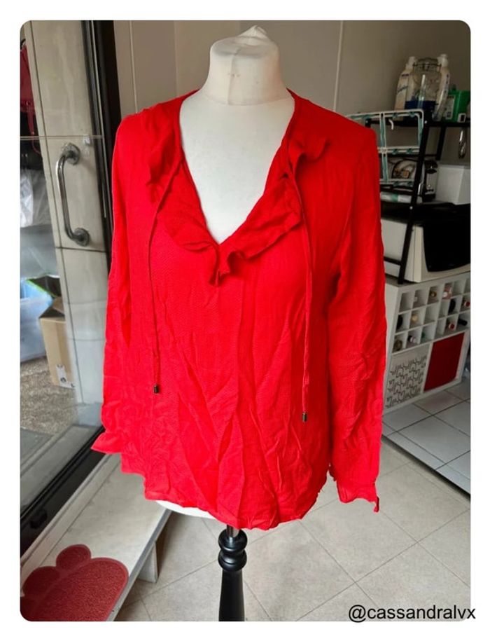 Blouse rouge - Promod