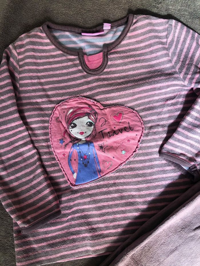 Pyjama marron rose fille NKY - photo numéro 4