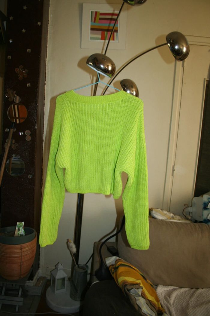 🌸👍Nouveauté 👍#Pull - over #crop Taille 40 Tendance 2024 "Mango" 🌸 - photo numéro 3