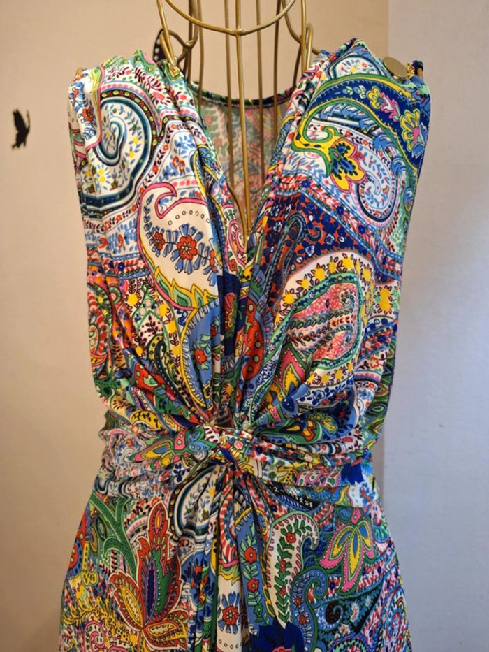 Robe longue imprimée multicolore - Made in France - photo numéro 2
