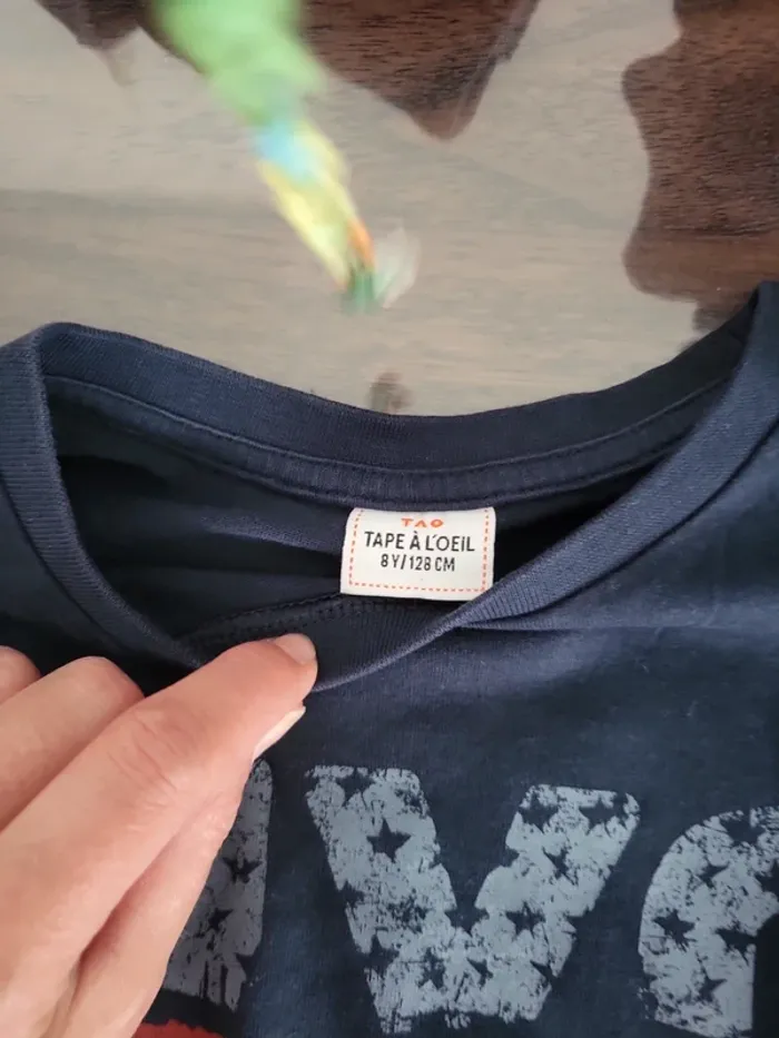 Tee shirt manche longue tape a l oeil 8 ans 128cm - photo numéro 3