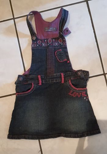 Robe salopette jeans orchestra 6 ans