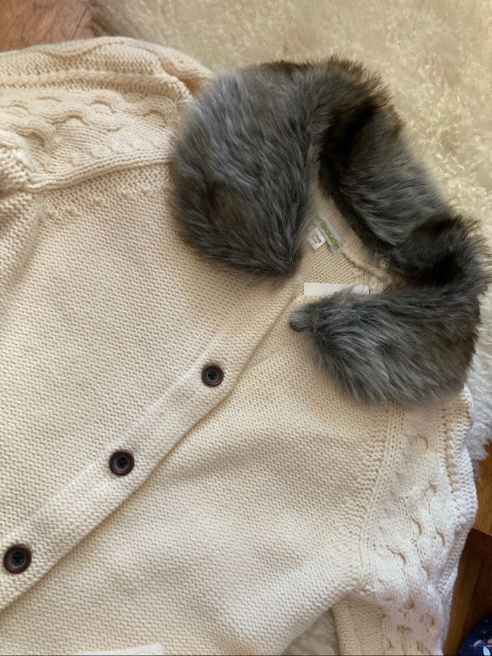 Gilet vert baudet, huit ans - photo numéro 2