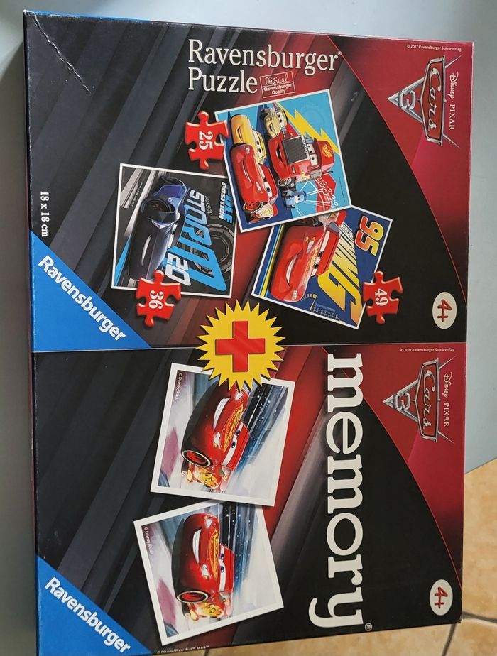 Puzzles + mémo cars