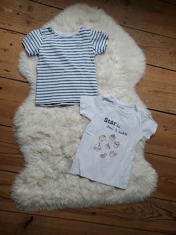 Lot de 2 tee-shirts MC 24 mois