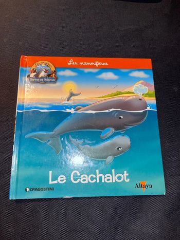 Livre pour enfants altaya les animaux marins et polaires le cachalot