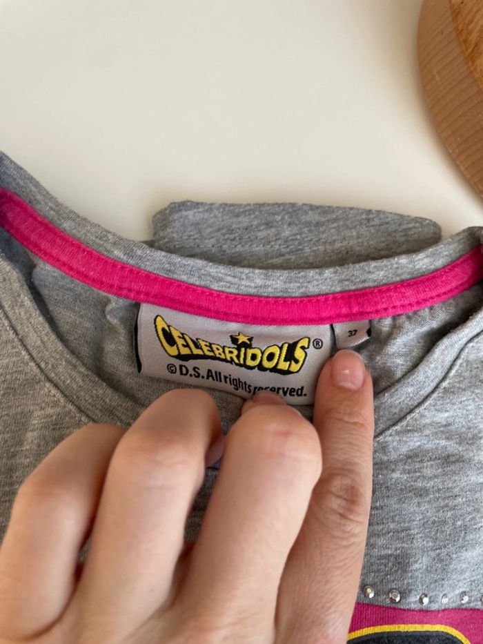 Tee shirt gris original celebridols - photo numéro 4
