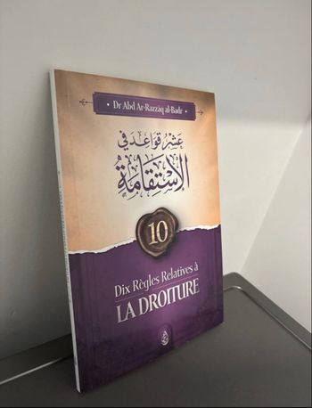 Livre les dix règles relatives à la droiture