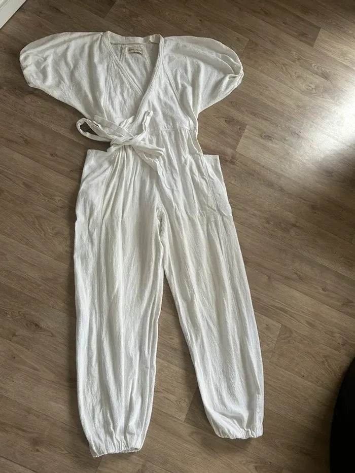Guru jagat combinaison pantalon blanche coton , femme, taille 1/36