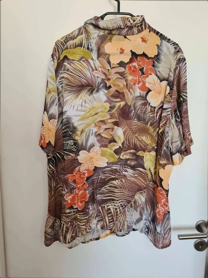 Chemise fleuri viscose taille 52 - photo numéro 5