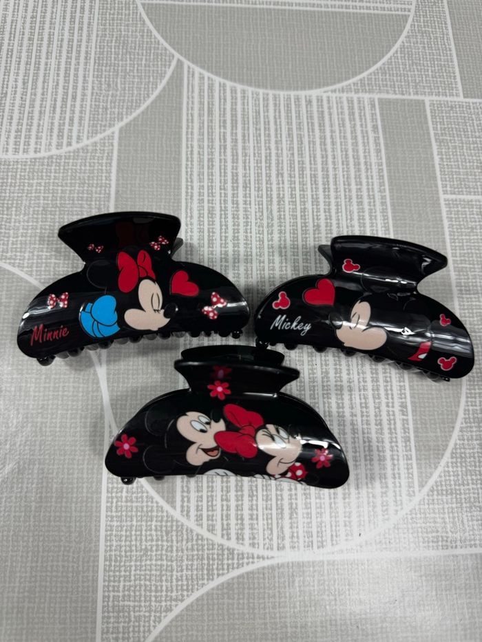 Lot de 3 pinces Disney Mickey et Minnie❤️