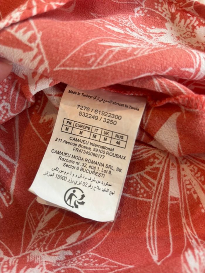 40. Haut Camaïeu corail femme M - photo numéro 4