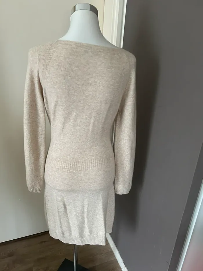 Morgan robe pull beige, crème femme, taille M/38 - photo numéro 4