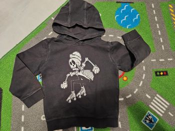 Sweat fin à capuche gris Kiabi 5 ans