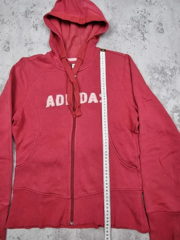 Gilet zippé capuche Adidas bordeaux, M Femmes - photo numéro 11