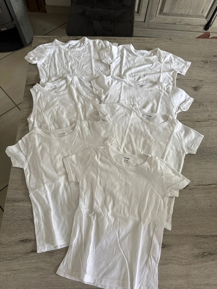 Maillots de corps Kiabi 4/5 ans lot de 7