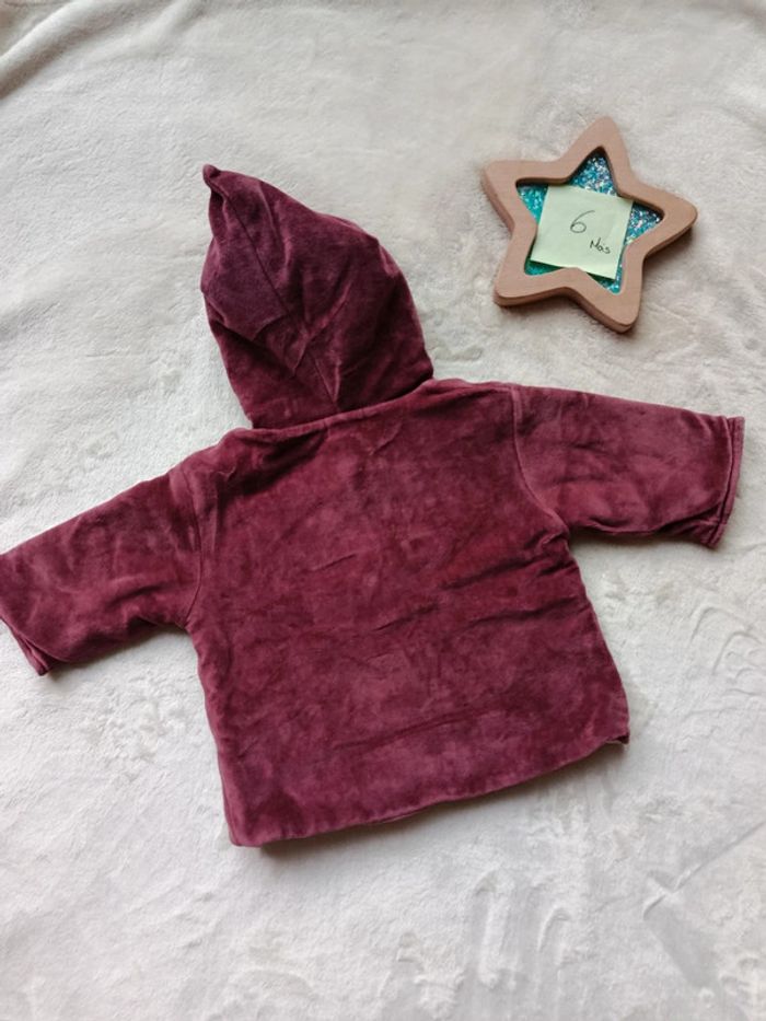 Manteau bordeaux 6 mois Kiabi - photo numéro 5