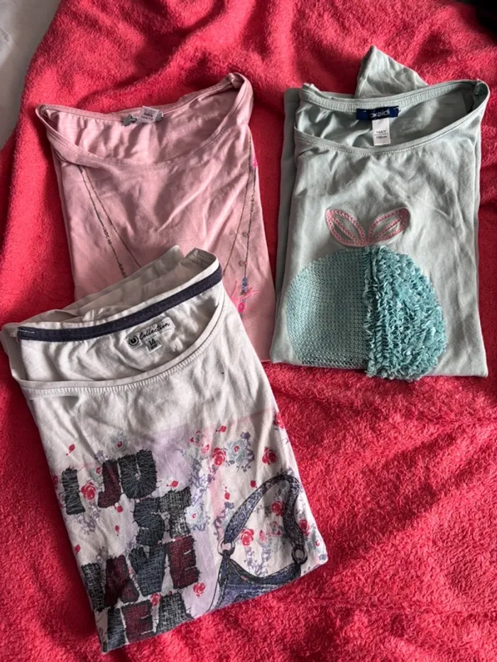 Lot 3 tee shorts 14 ans