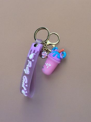 Porte clés glace violette