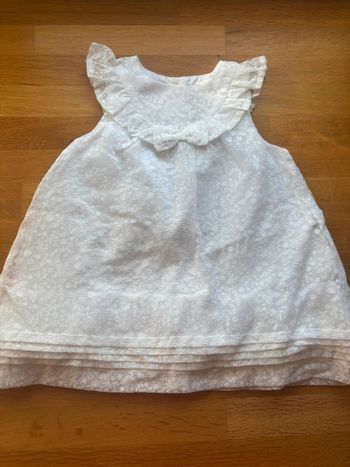 Jolie robe cérémonie sergent major 9 mois fille