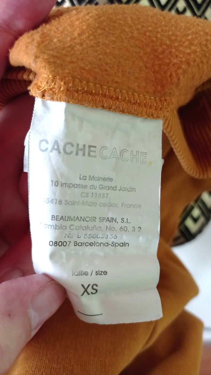 🌸Sweat-shirt, Cache Cache, taille XS 34 - photo numéro 4