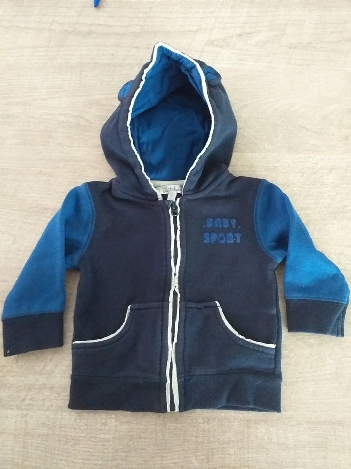 Ensemble pantalon/pull ou gilet Kitchoun garçon 6mois - photo numéro 2