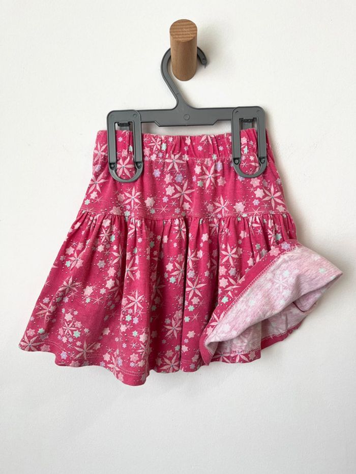 Jupe courte légère et fluide rose à fleurs - Disney 6 ans - photo numéro 8