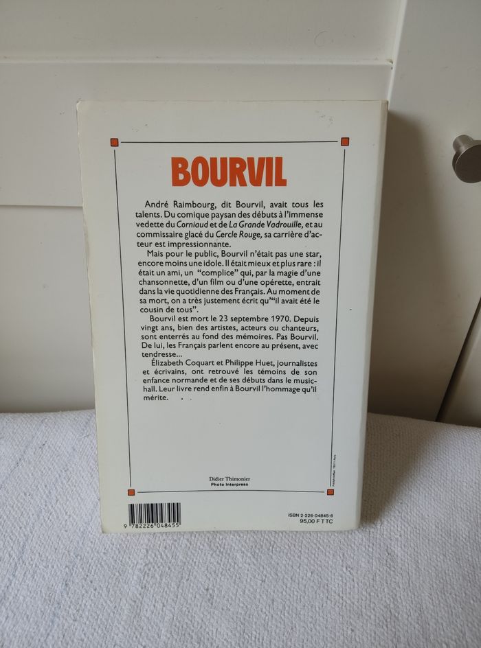 Livre Bourvil ou la tendre du rire - photo numéro 2