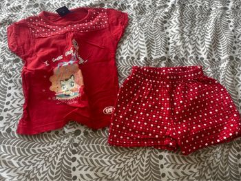 Pyjama short bébé fille