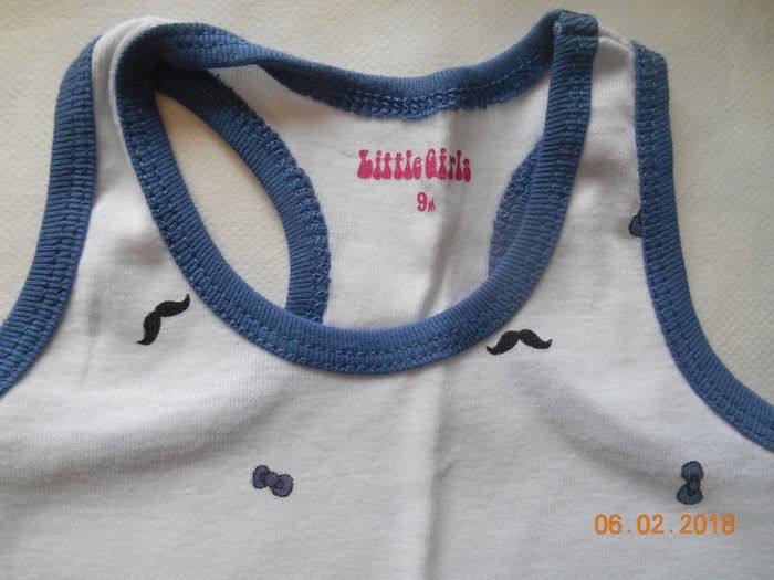 Tee-shirt/ marcel Little Girls 9-12 mois neuf - photo numéro 2