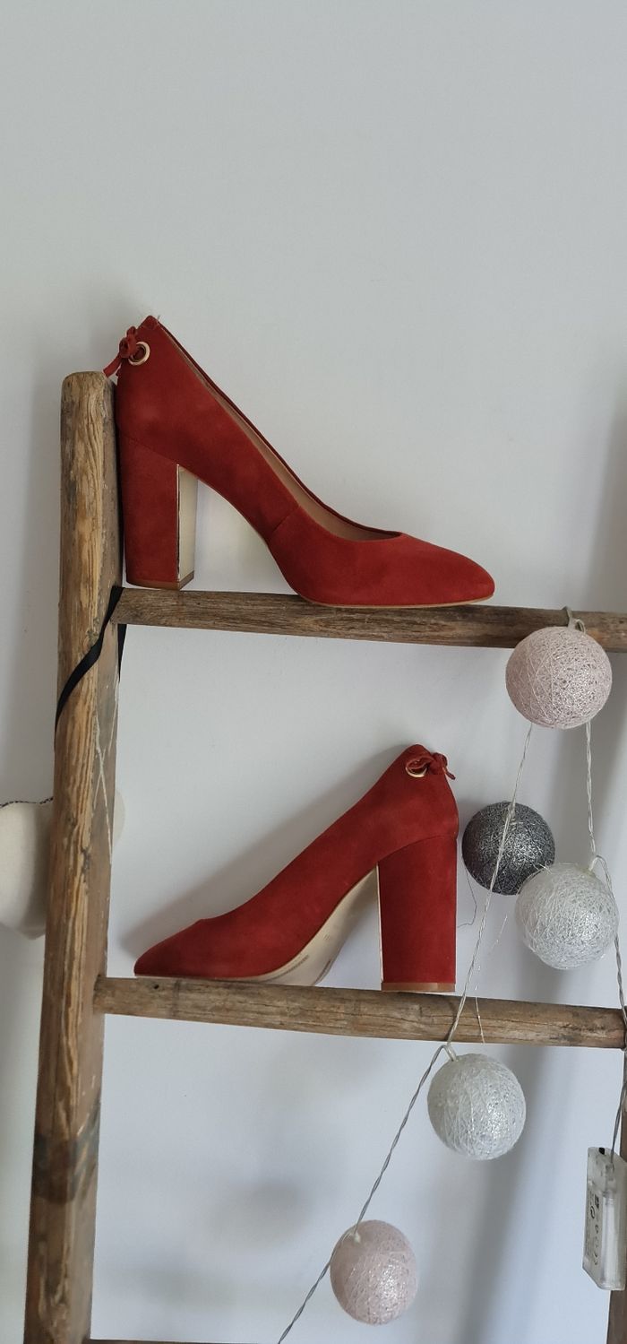 Escarpins Minelli taille 40 rouge - photo numéro 6