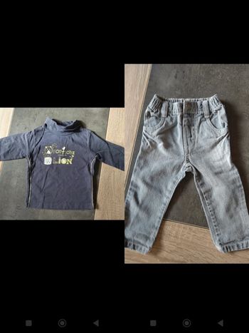 Ensemble tee shirt et jean